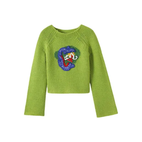 MINNANHUI Свитер Женский Зеленый