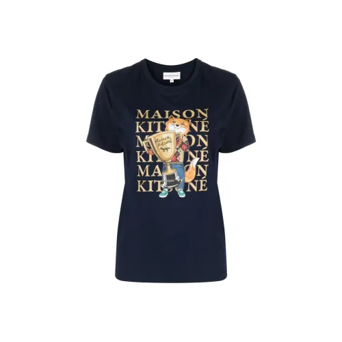 Maison Kitsune T-Shirt Женская Морской Синий