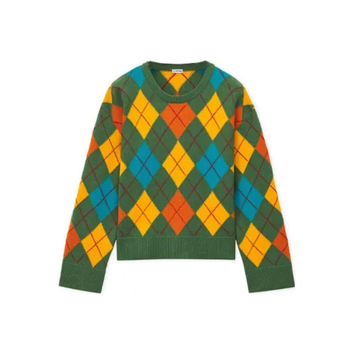 LOEWE SS24 Свитер Женский Зеленый