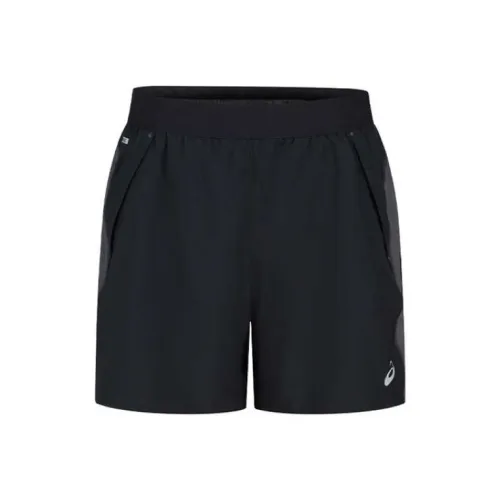 Asics Мужская беговая одежда Черный/Серый Мужские спортивные шорты
