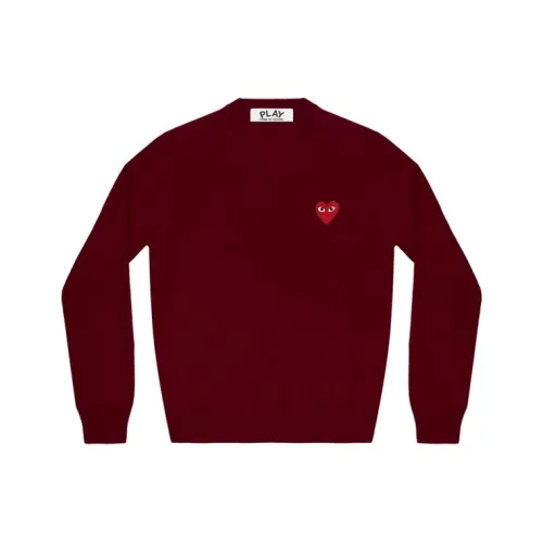 CDG Play Свитер Женский Бордовый