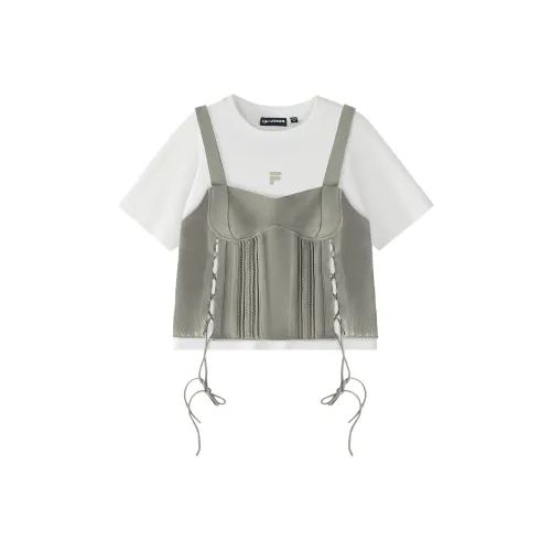 FILA FUSION T-Shirt Женская Стандартная Белая