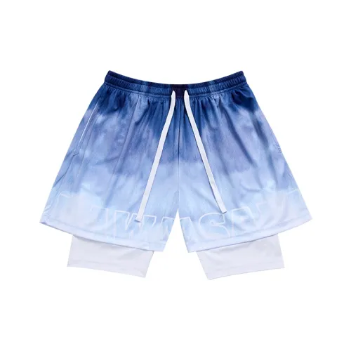 Кавасаки Баскетбольные шорты Унисекс Синий Фиолетовый