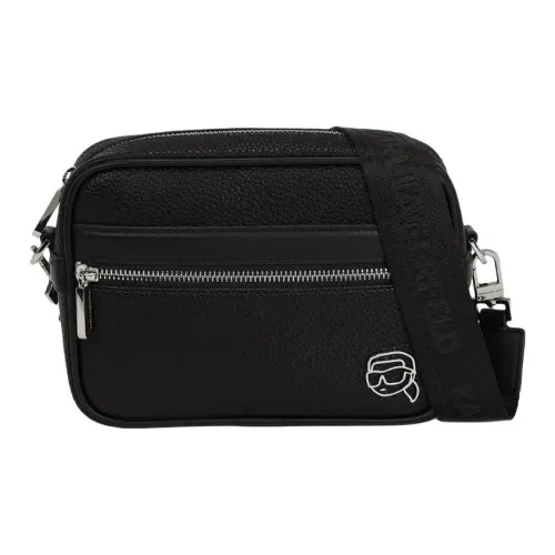 Karl Lagerfeld IKON ПУ (полиуретан) Сумка через плечо Сумка на плечо Стандартная Мужская Черная