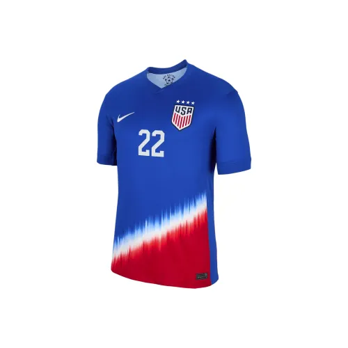 nike Trinity RODMAN USWNT 2024 Stadium Гостевой Футбол Джерси Мужской Сапфирово-синий