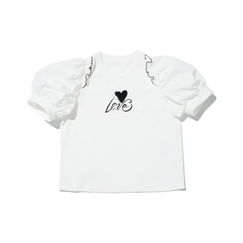 LOFT SHINE SS22 Прямой крой T-рубашка Женская Белая