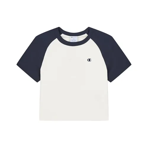 Champion SS25 Реглан с короткими рукавами T-рубашка Женская