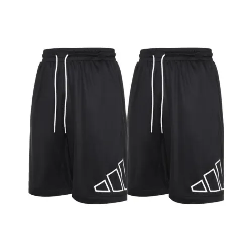 Adidas Big Logo Короткие Баскетбольные Шорты Мужские 2 упаковки Черный