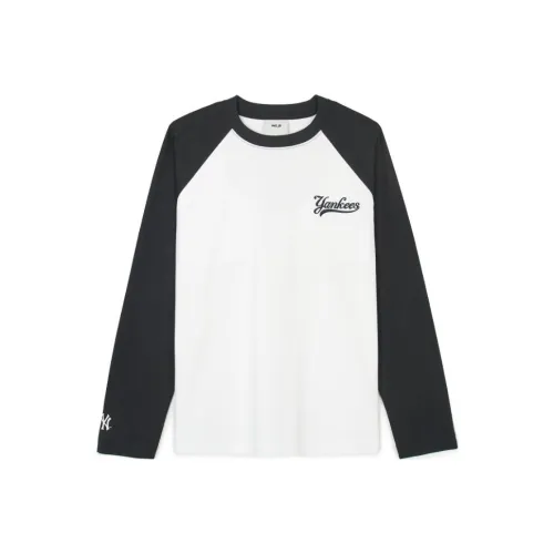 Mlb Base Logo SS24 Рукав реглан T-рубашка Женская Черная