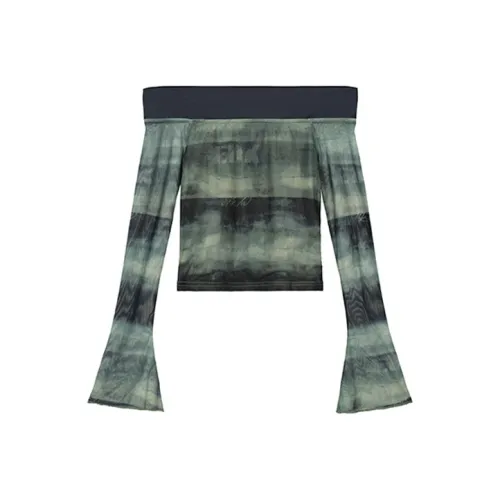 ETSE Зеленые Женские Футболки