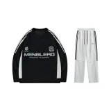 Комплект одежды (Черный топ + Серые штаны Фотиния)