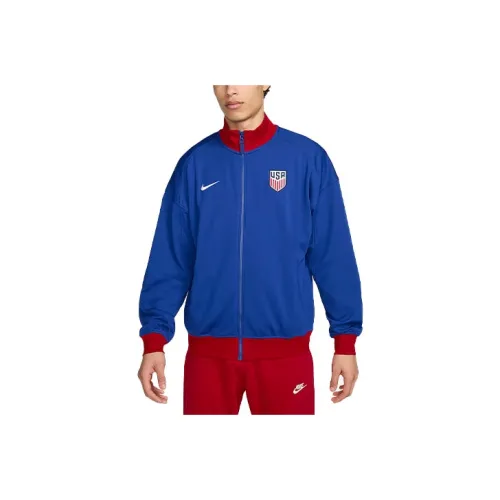 nike Dri Fit Футбол Куртка Футбол Джерси Мужской Синий