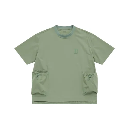 MLB Base Logo Basic Collection Boston Red Sox SS25 T-Shirt Unisex Khaki