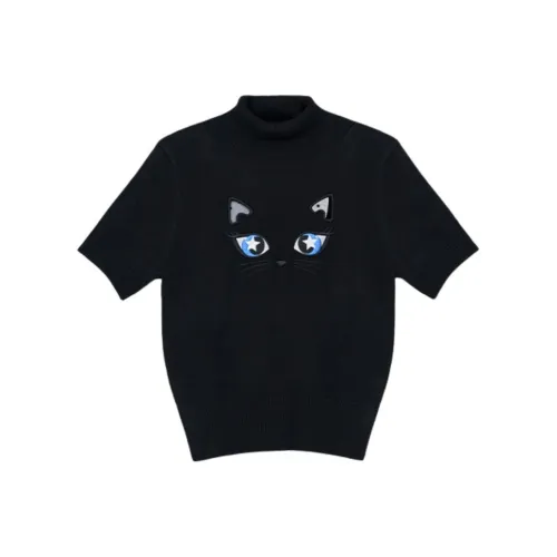 ZHANG SHUAI T-рубашка Женская Черная