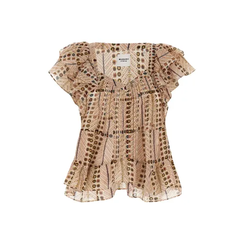 ISABEL MARANT Бежевые Женские Т-рубашки