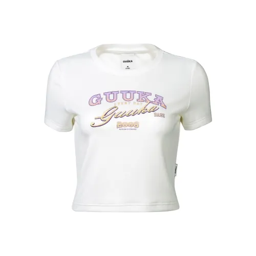 Guuka Hero Стандартная T-рубашка Женская Белая