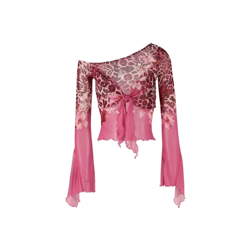 JYOSEI CROP TOP Женский Розовый Красный