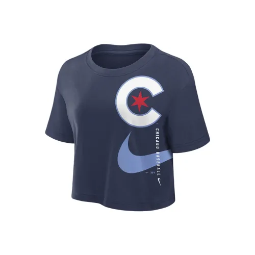 nike T-Shirt Женская Морской Синий