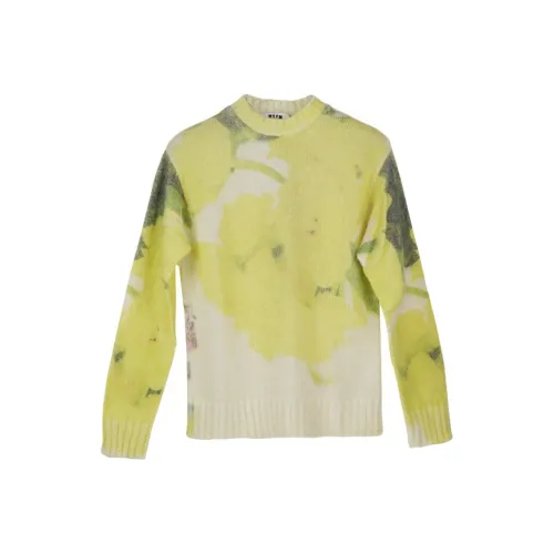 MSGM Экрю/Желтый Женские Свитеры