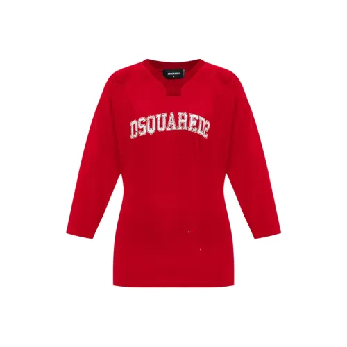 DSQUARED 2 Женские рубашки красного цвета