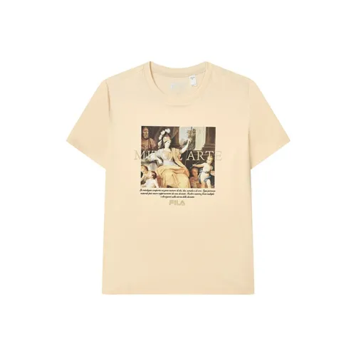 FILA Стандартная футболка женская цвет просо-желтый