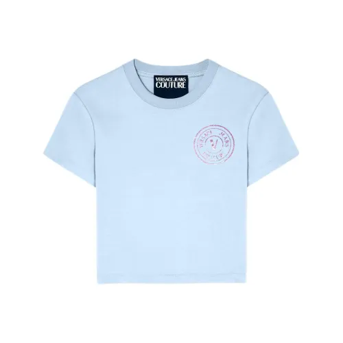 VERSACE JEANS COUTURE T-рубашка женская синяя