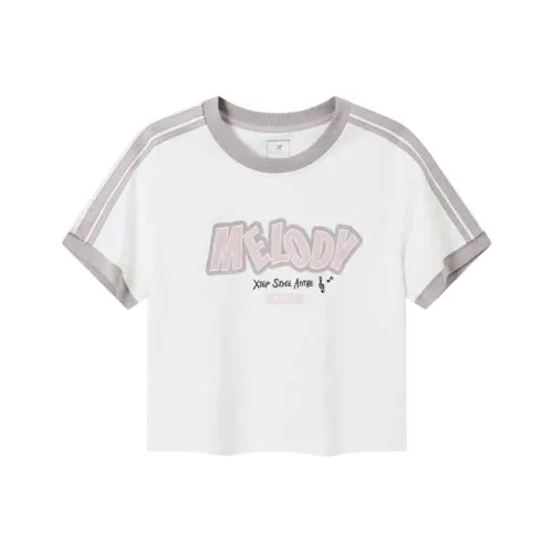 XTEP Sports Life Collection Белые Женские Футболки