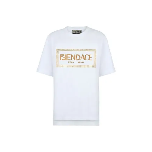 FENDI X VERSACE T-рубашка Женская Белая
