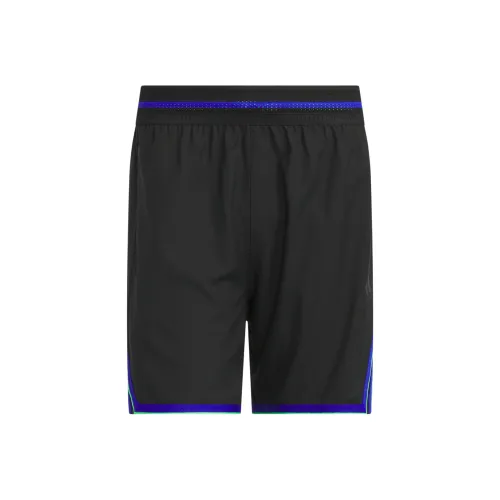Adidas Черный/Ярко-синий/Ярко-зеленый Мужские спортивные шорты
