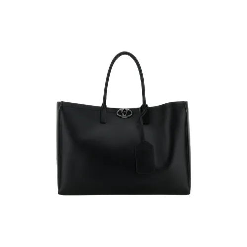 Valentino Телячья кожа Тоут Сумка Сумка для покупок Сумка на плечо Стандартная Мужская Черная