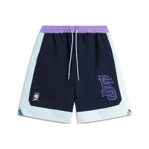 LINING Basketball Collection Спортивные шорты Мужские Темно-Морской Синий Небесный Синий