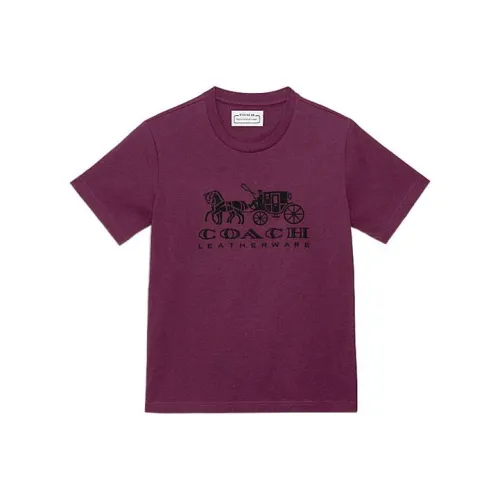 COACH T-рубашка Женская Deep Berry