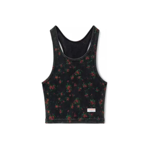 Alexander Wang SS25 Майка Женская Выстиранный Черный