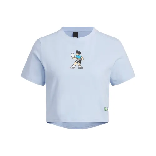 Adidas CROP TOP Женские Светло-розовый синий