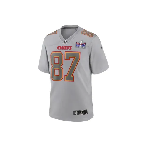 nike NFL ATMOSPHERE Game Джерси Регби Джерси Travis Kelce KANSAS CITY Chiefs Мужской Серый