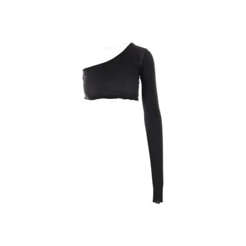 RICK OWENS Черные Женские Т-рубашки