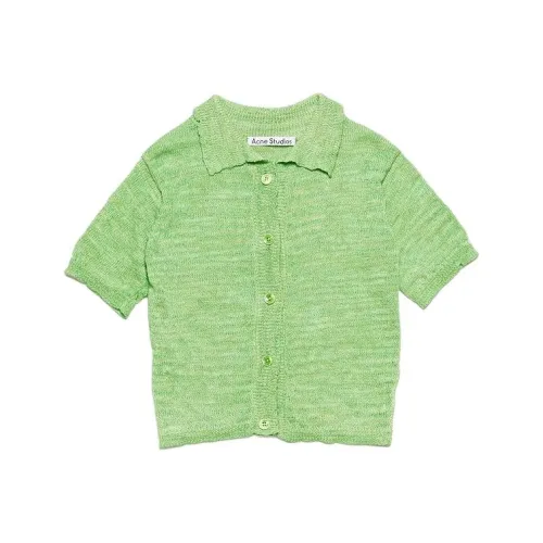 Acne Studios SS24 T Рубашка Женская Ярко-Зеленая