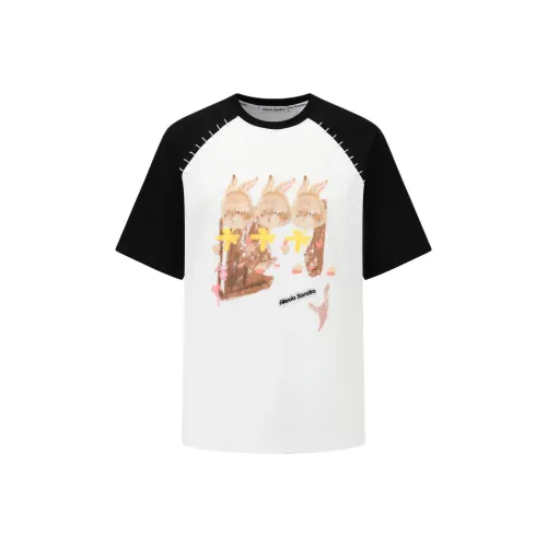 Alexia Sandra Реглан-рукав T-рубашка Женская Белая Черная