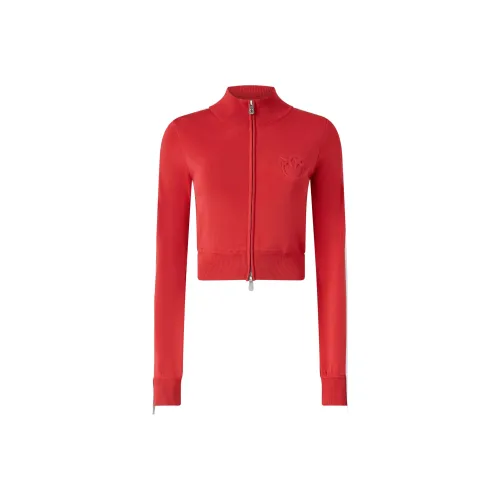 PINKO SS25 КРАП ТОП Женский Красный