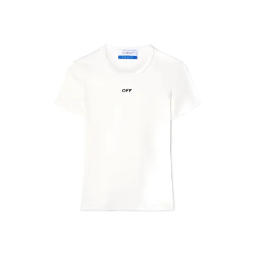 Off Белый FW23 T Рубашка Женская Белая Облегающая Позиционирование Стиль