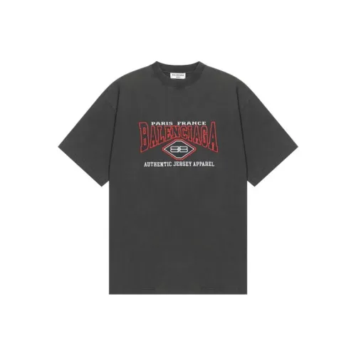 Balenciaga T-рубашка с оборванным рукавом женская черная свободного кроя