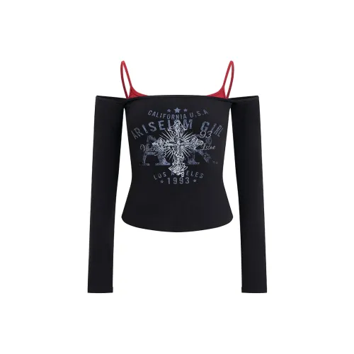 Ariseism Черные Женские Футболки