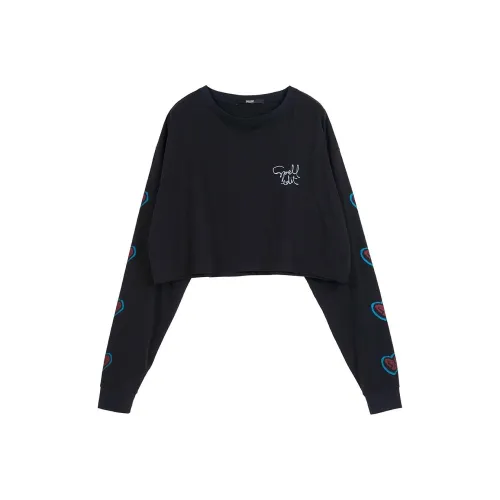 Spelledit CROP TOP Женские Черный