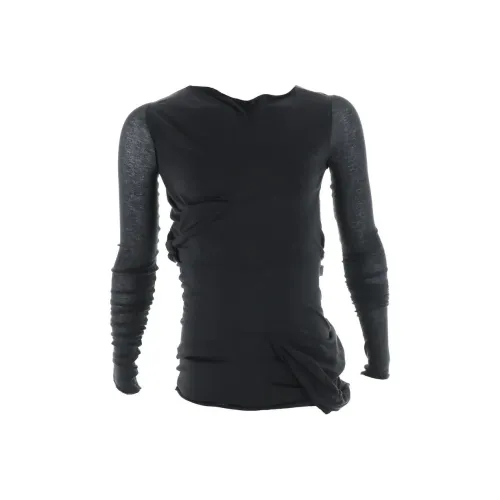 RICK OWENS Черные Женские Т-рубашки