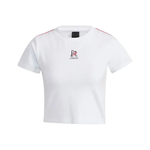 Adidas Белые Женские Короткие Топы