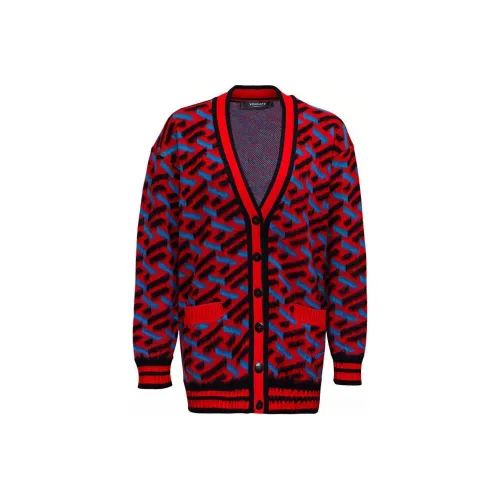 VERSACE Женские свитеры красного цвета