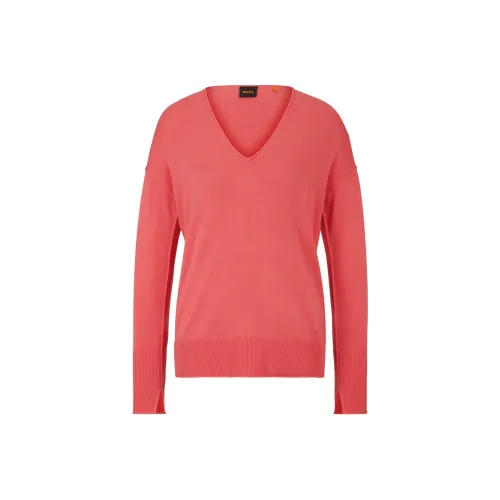 HUGO BOSS Розовые Женские Свитеры