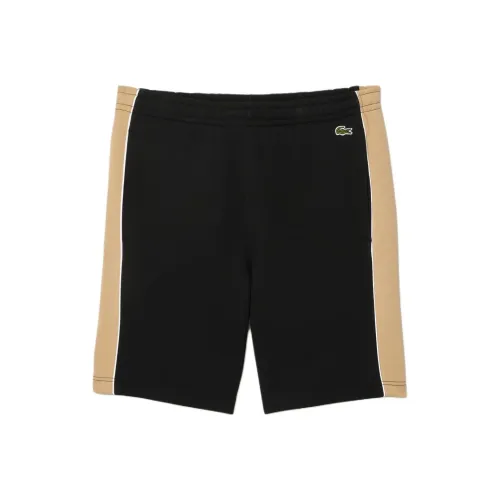 LACOSTE Повседневные шорты Мужские Черный Бежевый