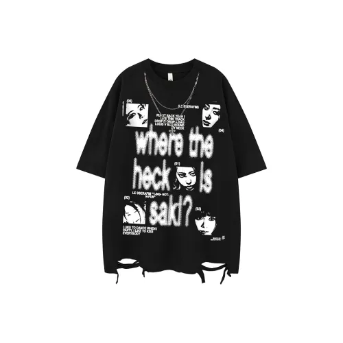 BEAR UNION Рукав с оборванным плечом T-рубашка Унисекс