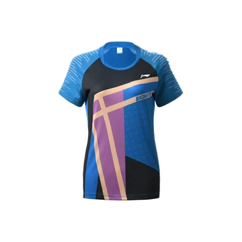 LINING Островной синий Женские футболки